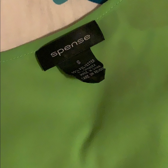 Small Lime Green Ruffle Blouse - Picture 3 of 3